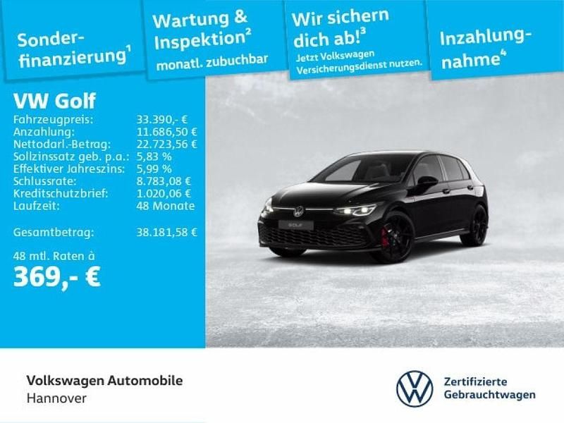 Schwarz Gebraucht 2023 VW Golf GTI Limousine | 33.390 € (Teuer) - Bild 1/2