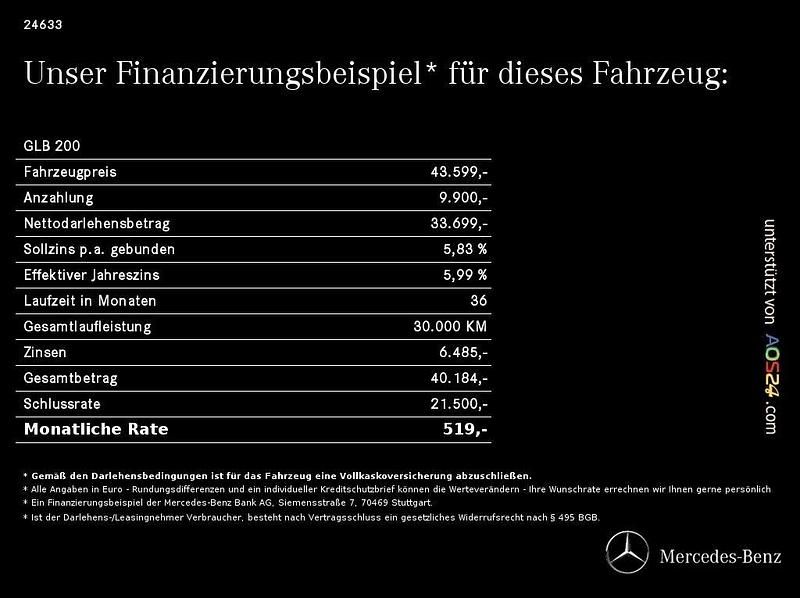 Gebraucht Mercedes GLB200 AMG 150 PS (110 kW) 2025 Schwarz SUV