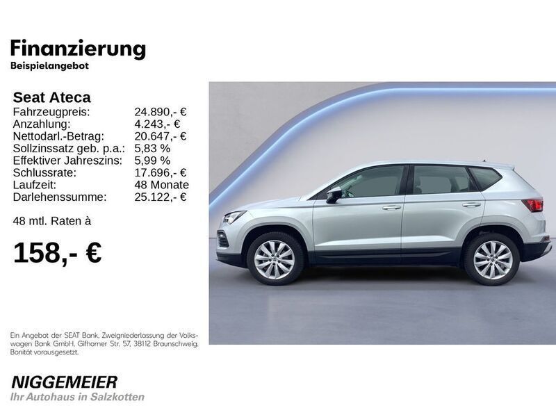 Gebraucht Seat Ateca Style 150 PS (110 kW) 2024 Reflex silber (metallic) SUV