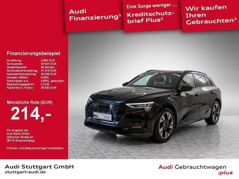 Brillantschwarz Gebraucht 2022 Audi e-tron Advanced SUV | 38.920 € (Guter Preis) - Bild 1/2