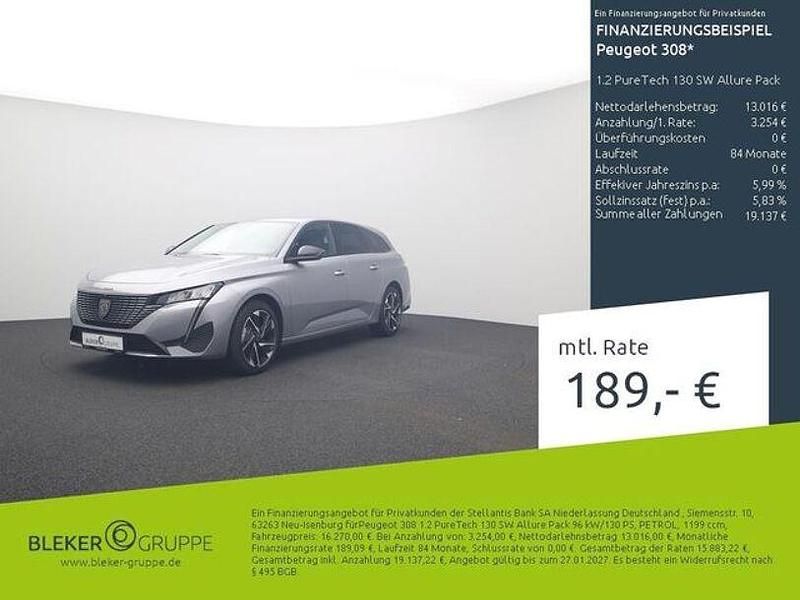 Silber Gebraucht 2022 Peugeot 308 Limousine | 16.270 € (Fairer Preis) - Bild 1/3