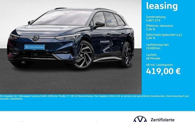 Aquamarinblau metallic Gebraucht 2024 VW ID.7 Pro Limousine | 48.724 € (Teuer) - Bild 1/2