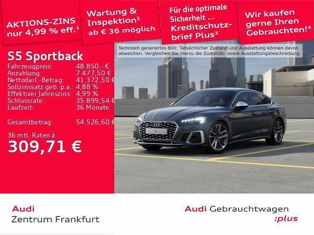Grau Gebraucht 2023 Audi S5 Sportback Ambiente Kleinwagen | 48.850 € (Fairer Preis) - Bild 1/3