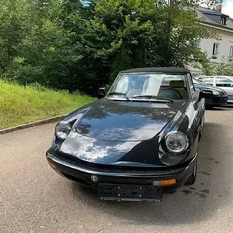 Gebraucht Alfa Romeo Spider 120 PS (88 kW) 1990 Schwarz Cabrio
