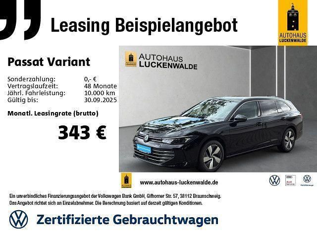 Schwarz Gebraucht 2024 VW Passat Business Kombi | 30.888 € - Bild 1/4