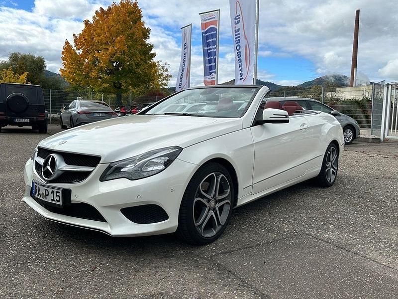 Weiß Gebraucht 2015 Mercedes E220 Cabrio | 21.390 € (Teuer) - Bild 1/4