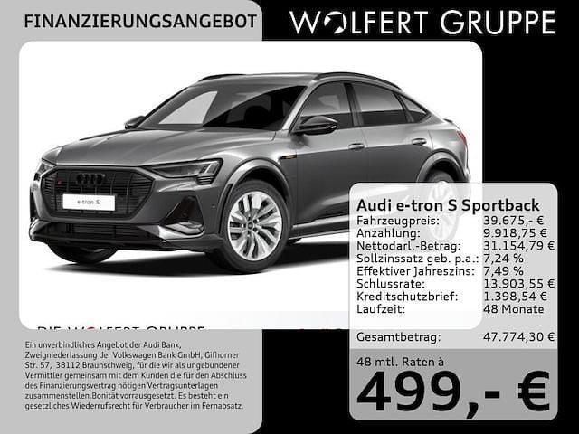 Daytonagrau perleffekt Gebraucht 2022 Audi e-tron Ambiente SUV | 39.675 € (Superpreis) - Bild 1/4