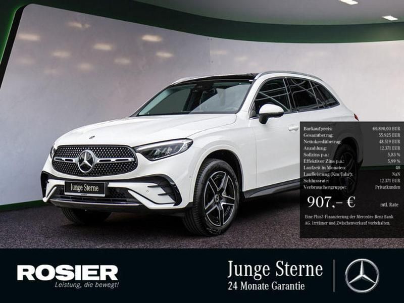 Weiss / polarweiß Gebraucht 2023 Mercedes GLC300e AMG SUV | 60.890 € (Fairer Preis) - Bild 1/4