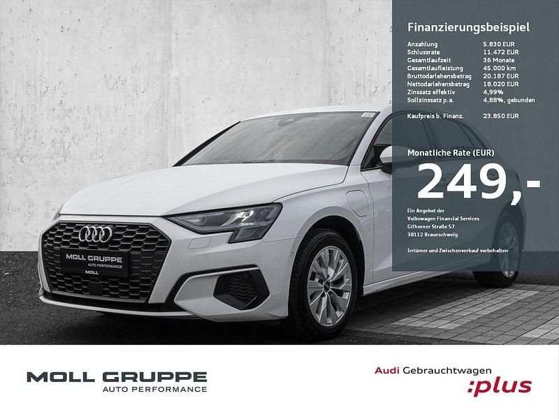 Ibisweiß Gebraucht 2022 Audi A3 Sportback e-tron Sport Limousine | 23.850 € (Fairer Preis) - Bild 1/3