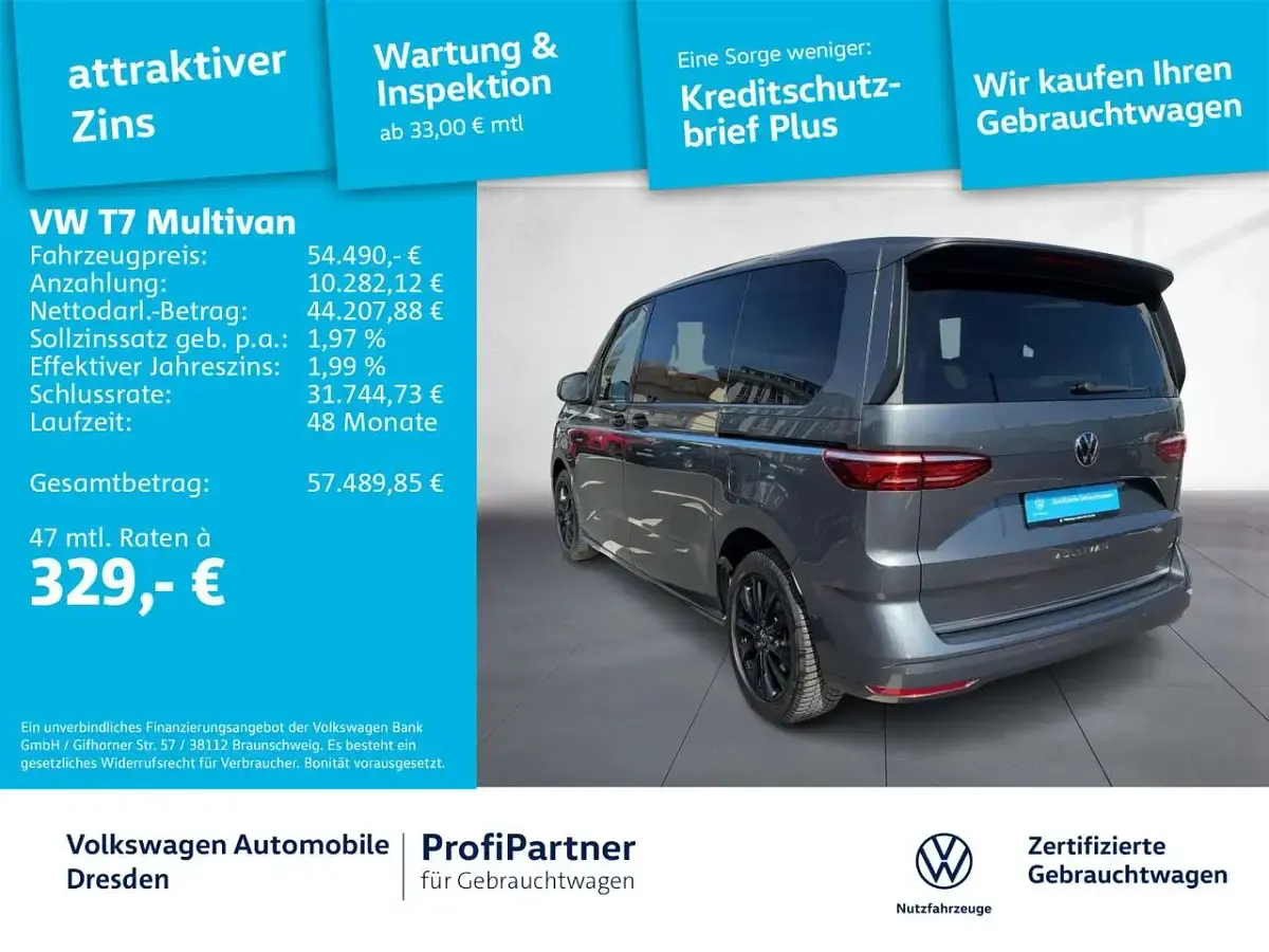 Gebraucht VW T7 Style 150 PS (110 kW) 2025 Indiumgrau metallic Van