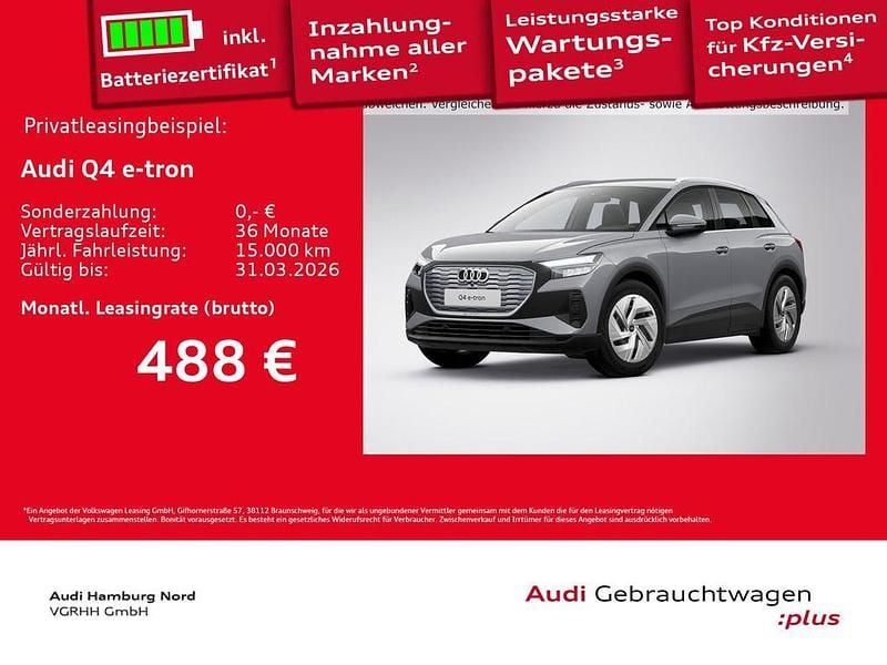 Kieselgrau Gebraucht 2025 Audi Q4 e-tron Sport SUV | 40.960 € (Superpreis) - Bild 1/3