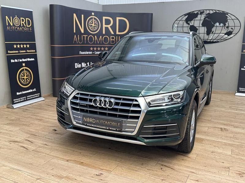 Azorengrün metallic (metallic) Gebraucht 2019 Audi Q5 S-Line SUV | 33.899 € (Guter Preis) - Bild 1/3