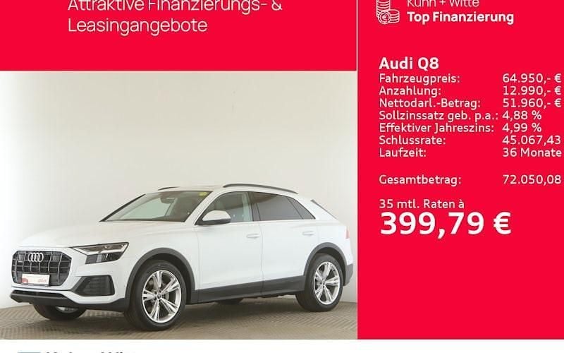 Weiß Gebraucht 2023 Audi Q8 Ambiente SUV | 63.950 € (Guter Preis) - Bild 1/4