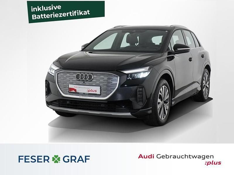 Mythosschwarz metallic Gebraucht 2021 Audi Q4 e-tron Ambiente SUV | 27.878 € (Fairer Preis) - Bild 1/4