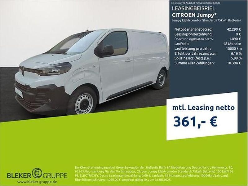 Kaolinweiß Gebraucht 2024 Citroën e-Jumpy Van / Kleinbus | 42.290 € - Bild 1/3
