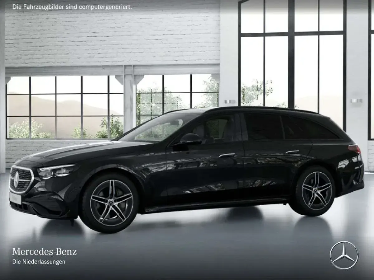 Gebraucht Mercedes E200 AMG line 204 PS (150 kW) 2025 Obsidianschwarz Kombi