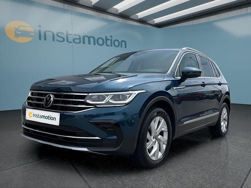 Blau Gebraucht 2021 VW Tiguan SUV | 29.349 € (Fairer Preis) - Bild 1/4
