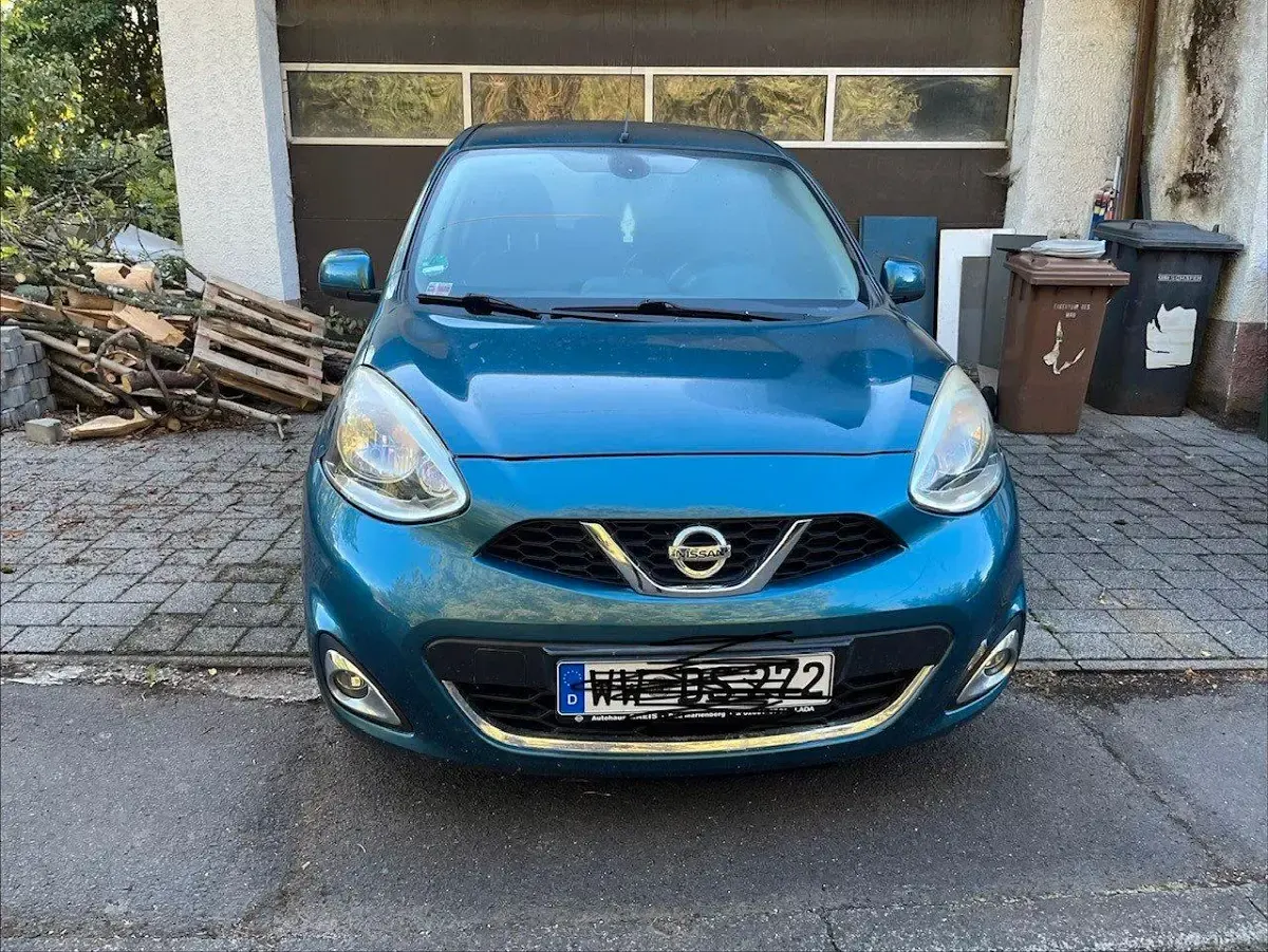 Gebraucht Nissan Micra Acenta 98 PS (72 kW) 2014 Blau Kleinwagen
