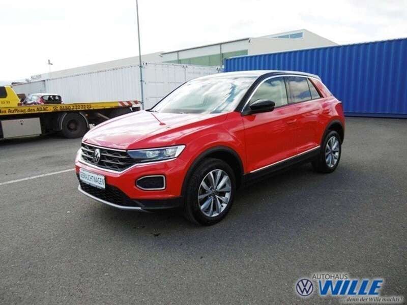 Flashrot schwarz Gebraucht 2021 VW T-Roc Style SUV | 18.860 € (Fairer Preis) - Bild 1/4