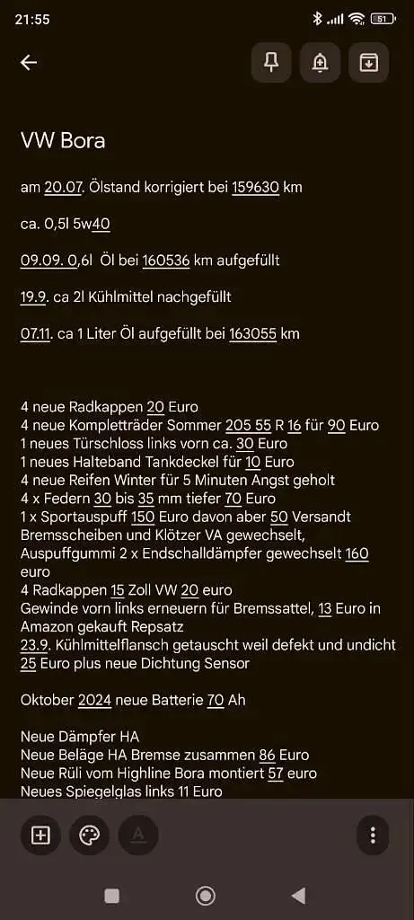 Gebraucht VW Bora 115 PS (84 kW) 1999 Silber Limousine
