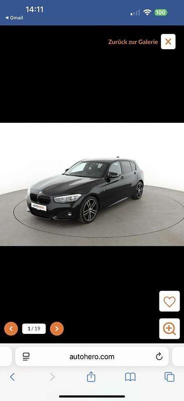 Schwarz Gebraucht 2018 BMW 120 M Sport Kleinwagen | 20.500 € (Fairer Preis) - Bild 1/4