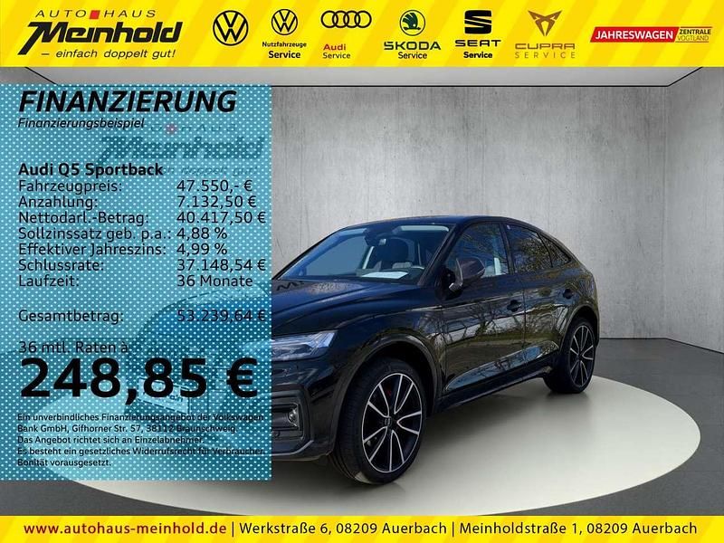 Mythosschwarz metallic Gebraucht 2023 Audi Q5 Advanced Plus SUV | 47.550 € (Teuer) - Bild 1/3