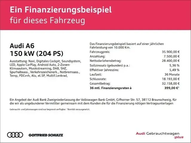 Gebraucht Audi A6 Premium 204 PS (150 kW) 2024 Blau Kombi