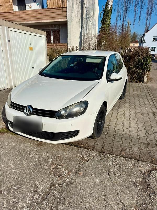 Gebraucht VW Golf VI 80 PS (58 kW) 2009 Weiß Kleinwagen