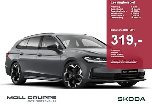 Neu Skoda Superb SportLine 204 PS (150 kW) 2026 Grau Kombi