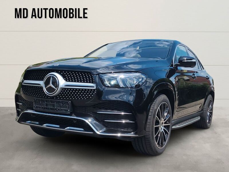 Obsidianschwarz metalliclack Gebraucht 2020 Mercedes GLE350e AMG line Coupé | 59.900 € (Fairer Preis) - Bild 1/4
