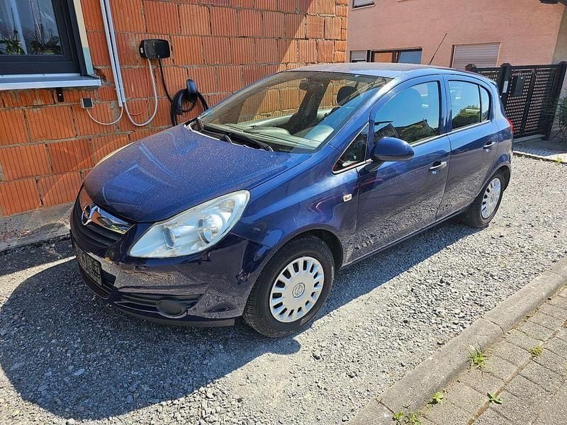 Blau Gebraucht 2009 Opel Corsa Selection Limousine | 2.999 € (Guter Preis) - Bild 1/4