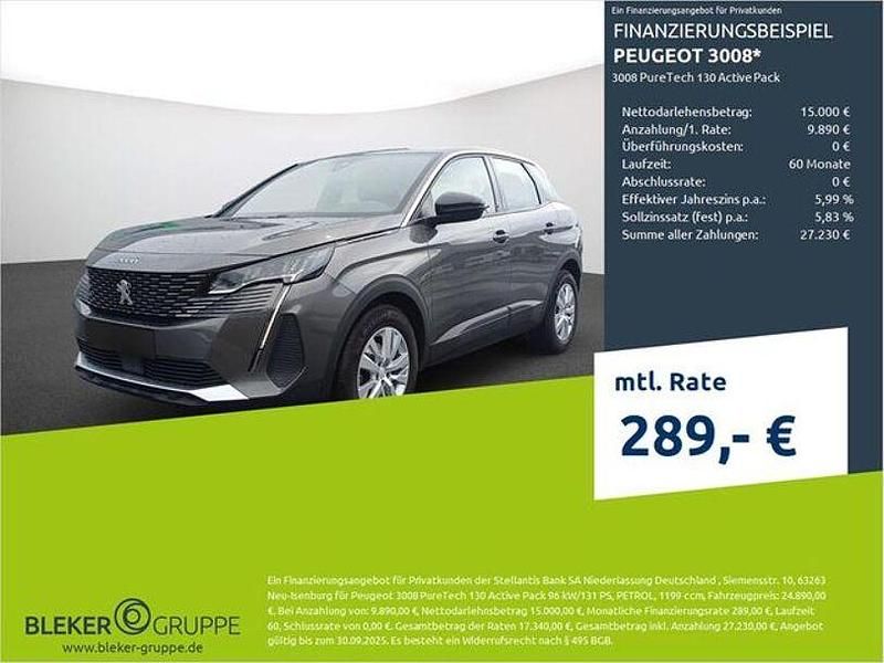 Lackierung platiniumgrau/metallic klarlack Gebraucht 2023 Peugeot 3008 Active SUV | 22.280 € (Guter Preis) - Bild 1/3