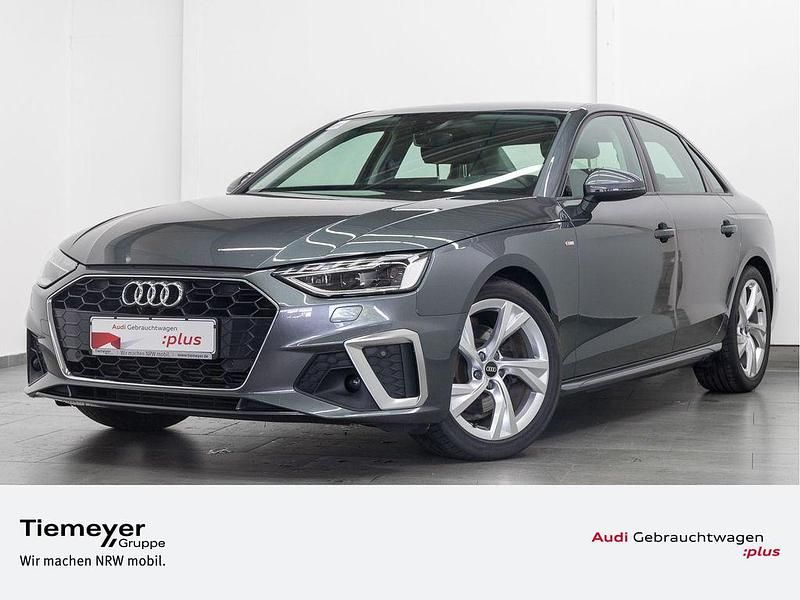 Grau Gebraucht 2021 Audi A4 S-Line Limousine | 26.660 € (Superpreis) - Bild 1/4