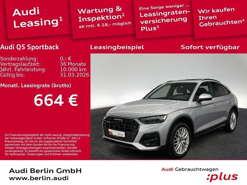 Florettsilber metallic Gebraucht 2025 Audi Q5 Sportback Advanced Plus SUV | 59.000 € (Teuer) - Bild 1/3