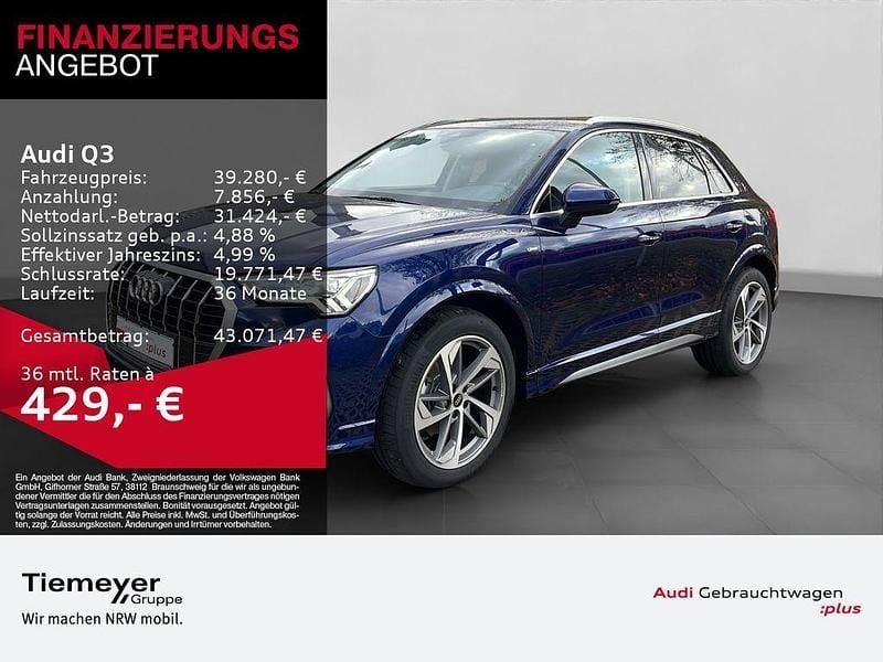 Blau Gebraucht 2025 Audi Q3 S-Line SUV | 39.280 € (Guter Preis) - Bild 1/4