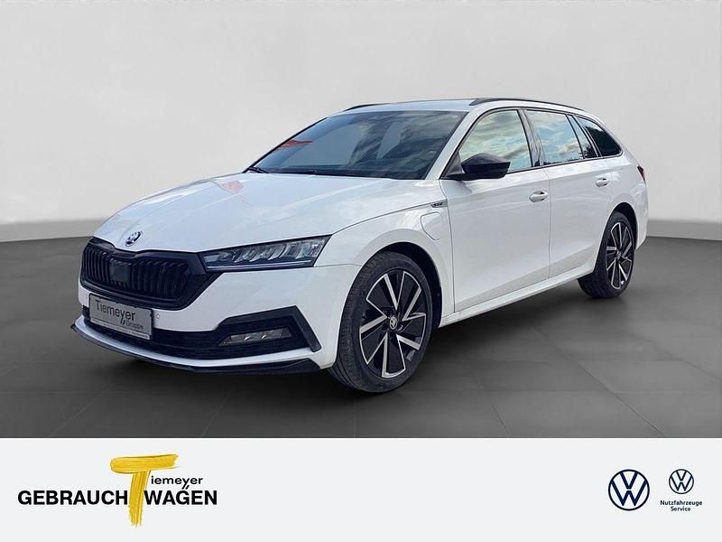 Candyweiss Gebraucht 2022 Skoda Octavia SportLine Kombi | 24.820 € (Fairer Preis) - Bild 1/4
