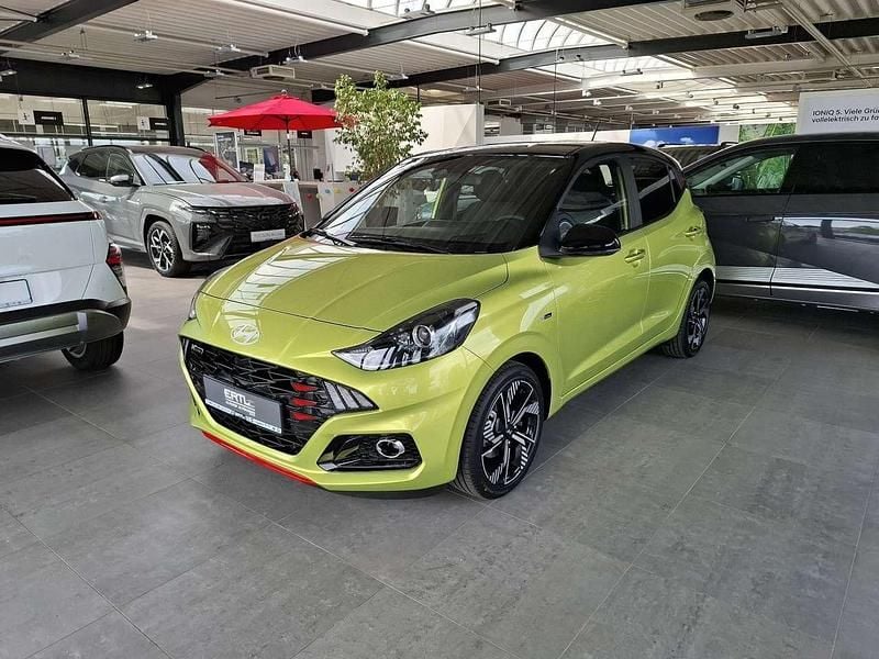 Lucid lime/ phantom black Neu 2025 Hyundai i10 N Line Kleinwagen | 20.590 € (Fairer Preis) - Bild 1/4