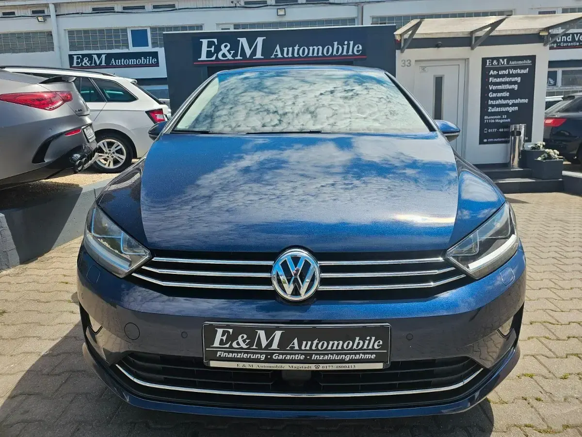 Gebraucht VW Golf Sportsvan Allstar 110 PS (80 kW) 2016 Blau Van / Kleinbus