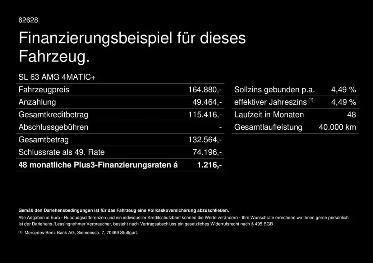 Gebraucht Mercedes SL63 AMG Premium Plus 585 PS (430 kW) 2026 Manufaktur lack manufaktur côt Cabrio