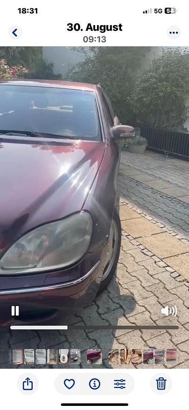 Rot Gebraucht 2002 Mercedes S430 Limousine | 2.500 € (Superpreis) - Bild 1/4