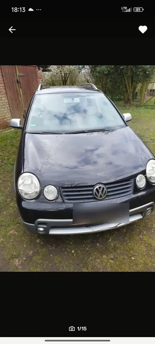 Używany VW Polo Cross 75 KM (55 kW) 2005 Czarny Hatchback