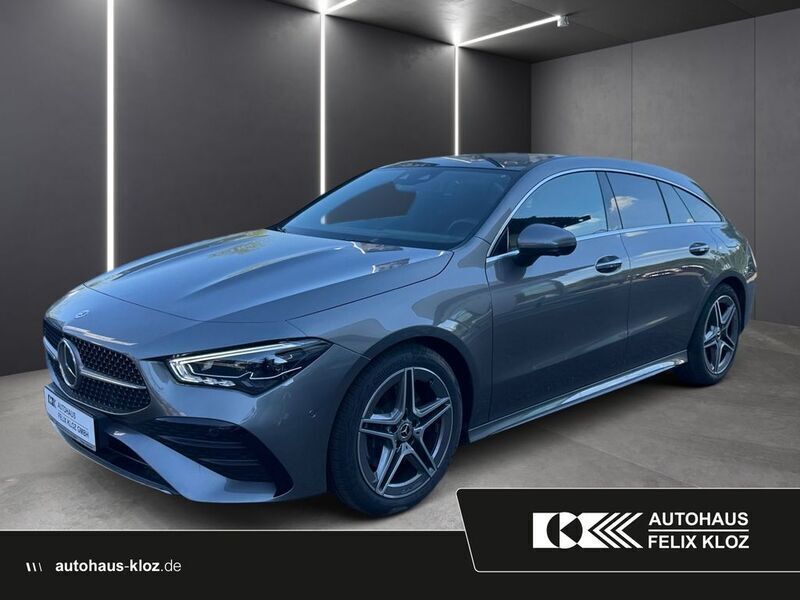 Grau Gebraucht 2023 Mercedes CLA200 Shooting Brake AMG Kombi | 39.400 € (Teuer) - Bild 1/4