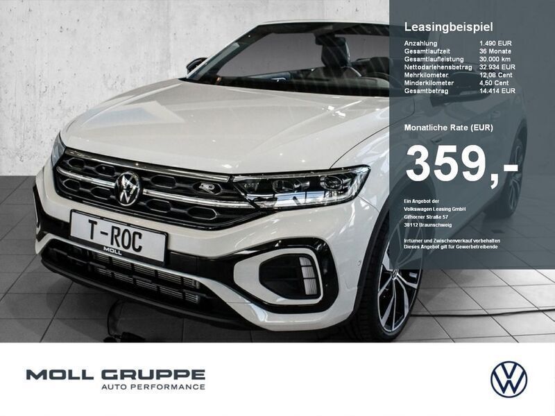 Schwarz Neu 2025 VW T-Roc Cabriolet R-line Cabrio | 42.999 € (Fairer Preis) - Bild 1/4