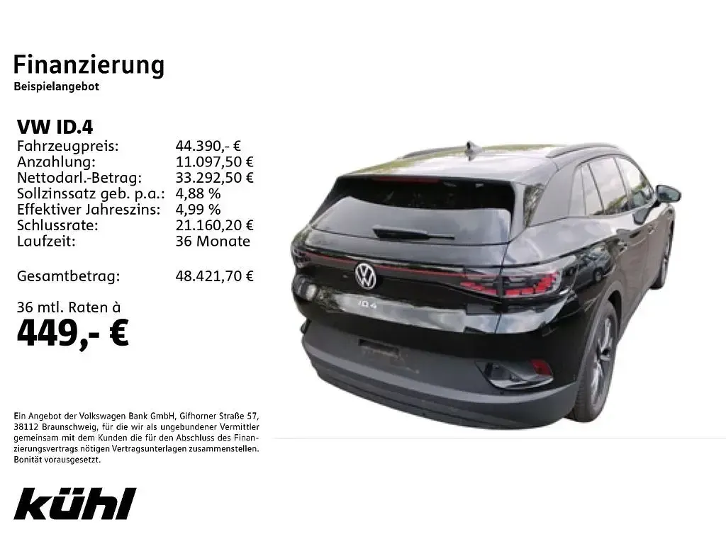 Brugt VW ID.4 Pro 210 kW (286 HK) 2025 Sort SUV