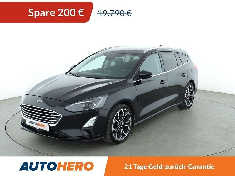 Schwarz Gebraucht 2020 Ford Focus Titanium Kombi | 19.590 € (Teuer) - Bild 1/3