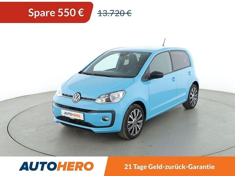 Blau Gebraucht 2021 VW up! United Kleinwagen | 13.170 € (Fairer Preis) - Bild 1/3