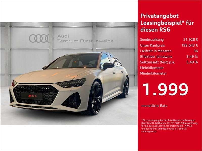 Weiss Neu 2025 Audi RS6 Performance Kombi | 199.643 € - Bild 1/4