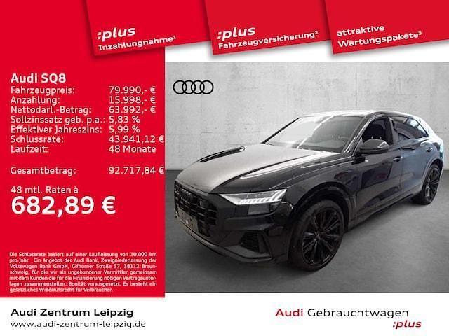 Mythosschwarz metallic Gebraucht 2022 Audi SQ8 Ambiente SUV | 79.990 € (Fairer Preis) - Bild 1/3