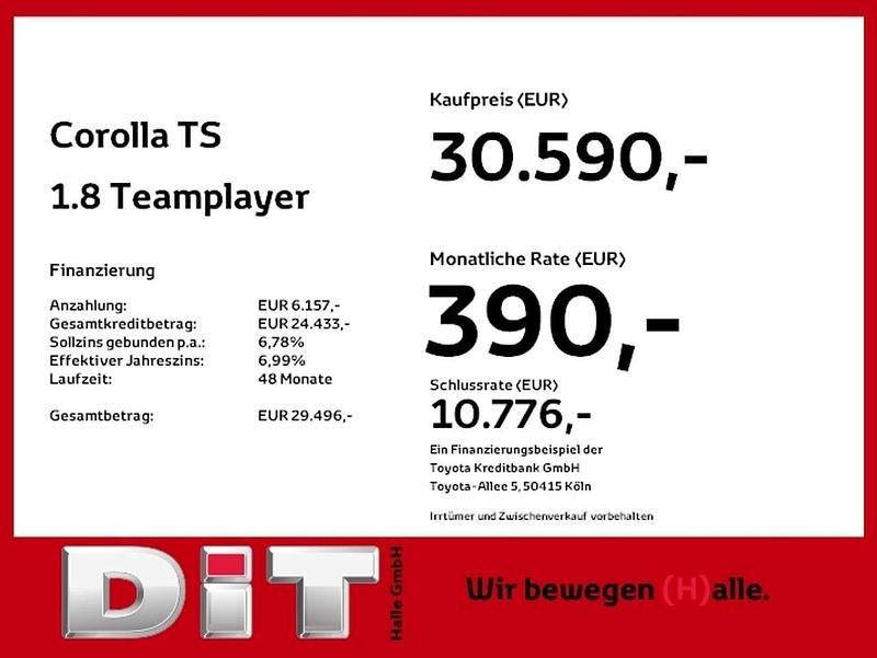 Neu Toyota Corolla 140 PS (102 kW) 2025 Dynamic grey metallic Kombi