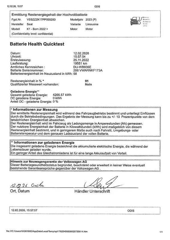 Gebraucht Cupra Born 110 kW (150 PS) 2022 Weiß Kleinwagen